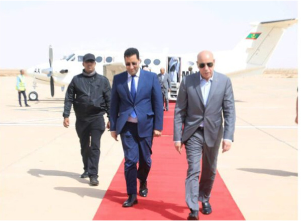 Le Président de la République rentre à Nouakchott en provenance de la commune de Foum Gleita dans la wilaya de Gorgol