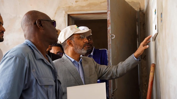 Le délégué général de TAAZOUR appelle tous les acteurs concernés par la mise en œuvre des travaux d’infrastructures scolaires à Nouakchott à redoubler d’efforts afin de les achever avant le début de la prochaine année scolaire 2025/2026