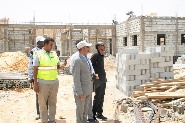 Le délégué général de TAAZOUR appelle tous les acteurs concernés par la mise en œuvre des travaux d’infrastructures scolaires à Nouakchott à redoubler d’efforts afin de les achever avant le début de la prochaine année scolaire 2025/2026