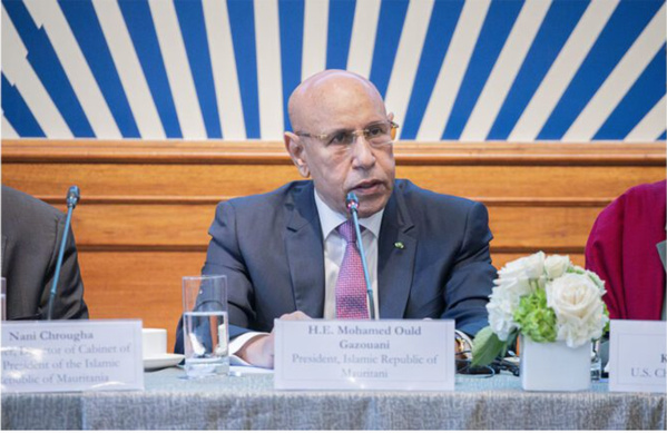 Le Président de la République préside une table ronde économique de haut niveau avec la participation des présidents et directeurs des grandes entreprises américaines Le Président de la République préside une table ronde économique de haut niveau avec la participation des présidents et directeurs des grandes entreprises américaines