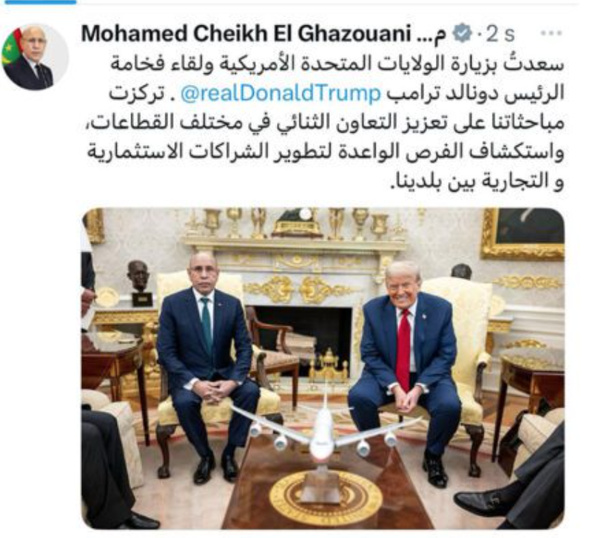 Président de la République : Les discussions avec le Président des États-Unis d’Amérique ont porté sur le renforcement de la coopération bilatérale
