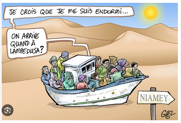 Migration clandestine : une embarcation transportant 156 migrants interceptée près de Nouadhibou Migration clandestine : une embarcation transportant 156 migrants interceptée près de Nouadhibou