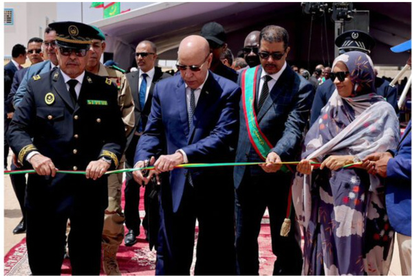 Le Président de la République inaugure le projet de renforcement du système d’approvisionnement de la ville de Nouadhibou en eau potable à partir de Boulenoir Le Président de la République inaugure le projet de renforcement du système d’approvisionnement de la ville de Nouadhibou en eau potable à partir de Boulenoir