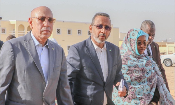 Taazour : Le Président de la République effectue une visite de terrain dans plusieurs écoles en construction dans les wilayas de Nouakchott