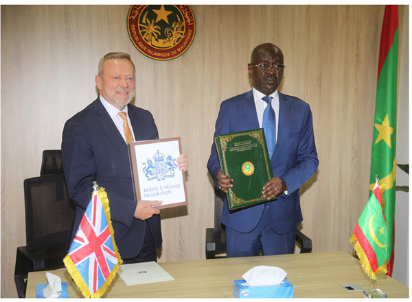 Mauritanie- Grande Bretagne : signature d’un mémorandum d’entente couvrant plusieurs domaines économiques Mauritanie- Grande Bretagne : signature d’un mémorandum d’entente couvrant plusieurs domaines économiques