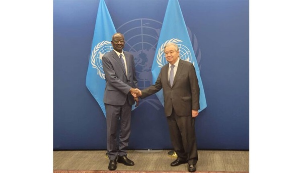 Le ministre des Affaires étrangères rencontre le secrétaire général de l’ONU