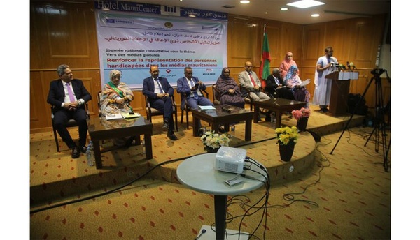 Le Secrétaire Général du Ministère de la Culture ouvre une journée de concertation sur la représentation des personnes handicapées dans les médias mauritaniens Le Secrétaire Général du Ministère de la Culture ouvre une journée de concertation sur la représentation des personnes handicapées dans les médias mauritaniens
