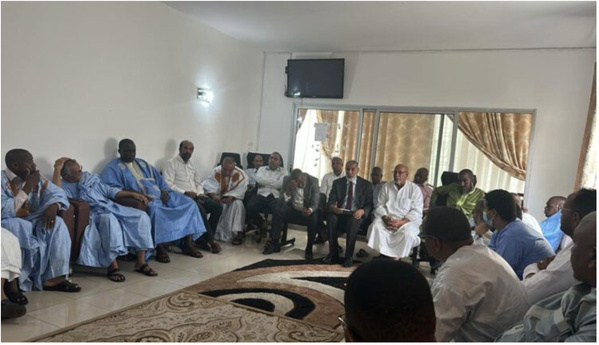 La mission du Ministère des Affaires Étrangères en Afrique rencontre la communauté mauritanienne à Brazzaville La mission du Ministère des Affaires Étrangères en Afrique rencontre la communauté mauritanienne à Brazzaville