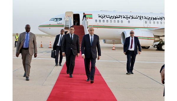 Le Président de la République rentre à Nouakchott en provenance de Bruxelles après avoir participé au Sommet du Forum Global Gateway