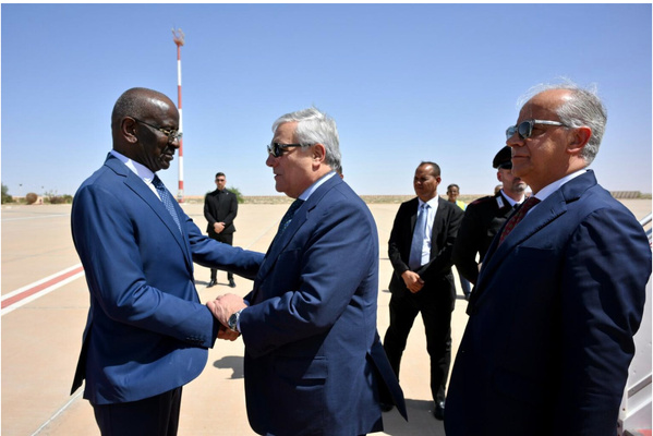 Mauritanie-Italie, Tajani : « Nous réaffirmons notre volonté de renforcer les liens dans la lignée du Plan Mattei. »