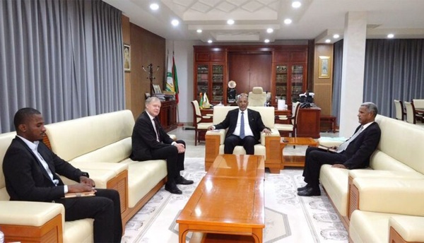 Le président de l’Union nationale du patronat de Mauritanie rencontre l’ambassadeur d’Allemagne accrédité en Mauritanie Le président de l’Union nationale du patronat de Mauritanie rencontre l’ambassadeur d’Allemagne accrédité en Mauritanie