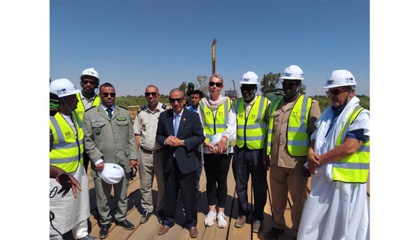 Une délégation de la Banque africaine de Développement visite le pont de Rosso