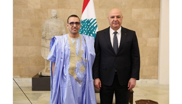 L’ambassadeur de Mauritanie au Liban présente ses lettres de créance