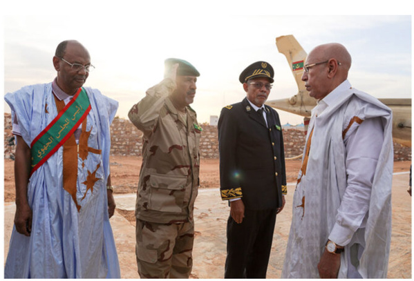 Le Président de la République arrive à Oualata Le Président de la République arrive à Oualata