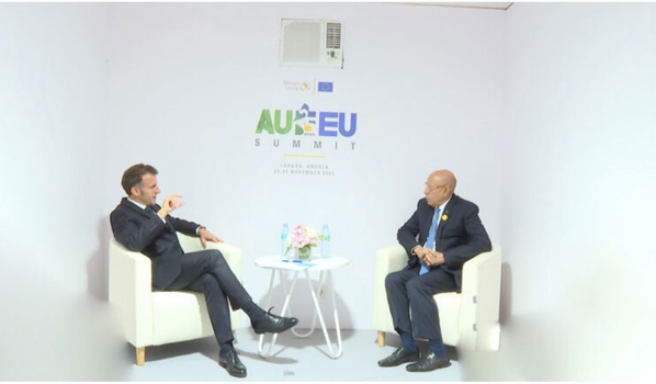 Le Président de la République reçoit son homologue français