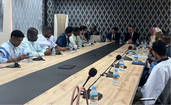 Le ministère des Affaires étrangères rencontre des représentants des communautés mauritaniennes à la Conférence nationale pour l’autonomisation des jeunes Le ministère des Affaires étrangères rencontre des représentants des communautés mauritaniennes à la Conférence nationale pour l’autonomisation des jeunes