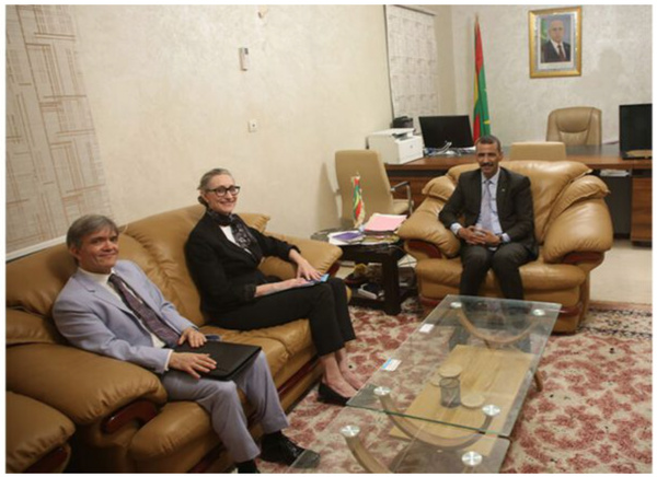 Le ministre de la Culture reçoit la Chargée d’affaires de l’ambassade des États-Unis à Nouakchott Le ministre de la Culture reçoit la Chargée d’affaires de l’ambassade des États-Unis à Nouakchott