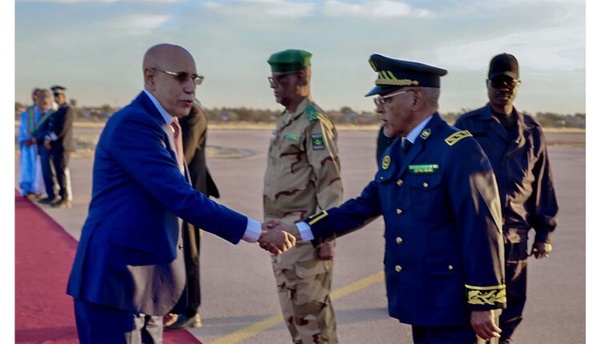 Le Président de la République quitte la ville de Kiffa Le Président de la République quitte la ville de Kiffa