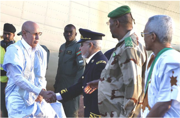 Le Président de la République arrive à Ouadane pour inaugurer la 14e édition du Festival des Villes du Patrimoine