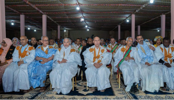 Le Président de la République préside le lancement de la première soirée culturelle de la 14ème édition du Festival des Cités du Patrimoine à Ouadane Le Président de la République préside le lancement de la première soirée culturelle de la 14ème édition du Festival des Cités du Patrimoine à Ouadane