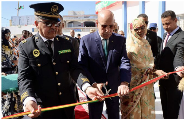 Le Président de la République inaugure le siège de l’Agence la CNASS dans la ville de Nouadhibou
