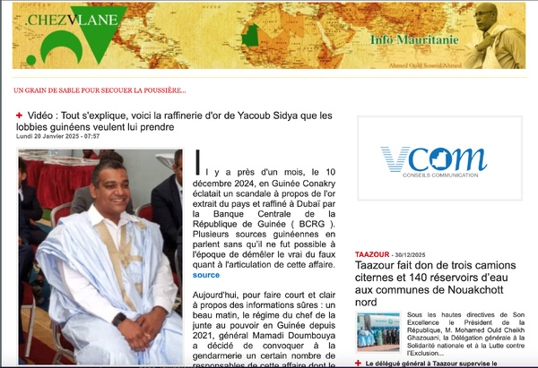 Raffinerie d'or en Guinée : Yacoub Sidya et ses associés portent plainte Raffinerie d'or en Guinée : Yacoub Sidya et ses associés portent plainte