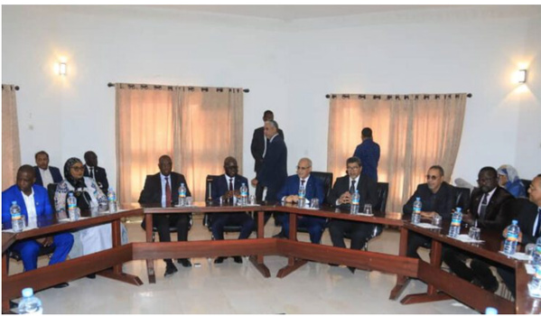 Le président de l’Assemblée nationale et son homologue sénégalais visitent le Port autonome de Nouakchott