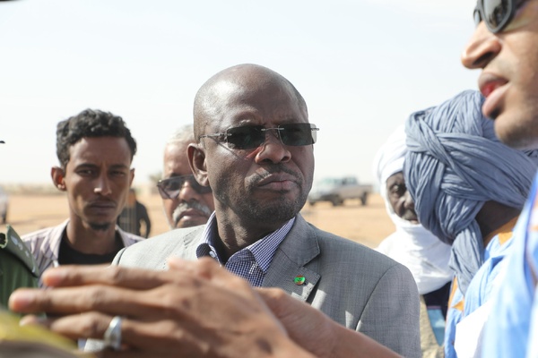 Assaba : Le Secrétaire général de “Taazour” s’enquiert l’avancement des travaux dans les agglomérations rurales de la commune de Boulehrath