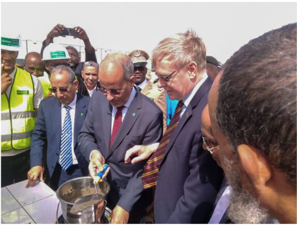 Pose de la première pierre de l’extension de l’École d’Enseignement technique et de Formation professionnelle de Rosso