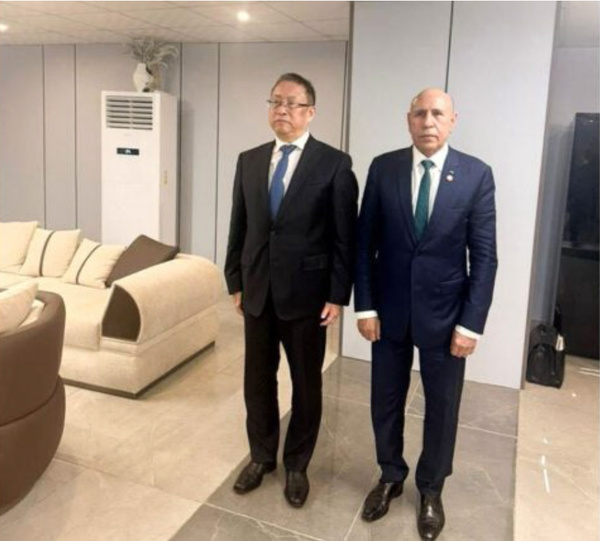 Le président de la République rencontre le vice-président de la Commission permanente de l’Assemblée populaire nationale chinoise