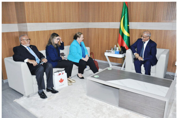 Le président de l’Assemblée nationale reçoit l’ambassadrice canadienne en Mauritanie Le président de l’Assemblée nationale reçoit l’ambassadrice canadienne en Mauritanie