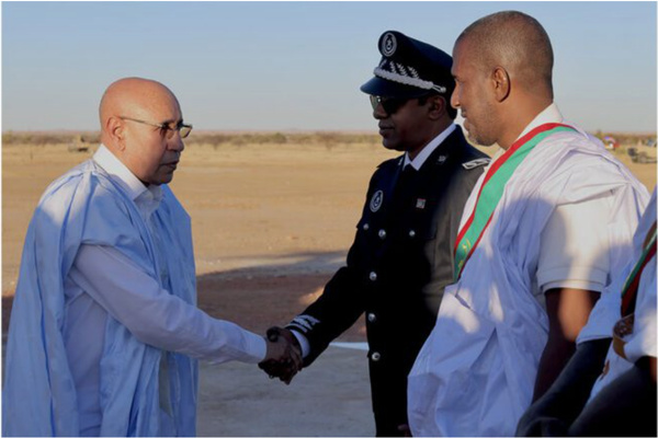 Arrivée à M’bout du Président de la République