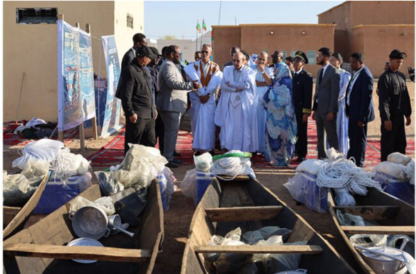 Le Président de la République visite la branche de l’Agence de développement de la pêche et de l’aquaculture continentale au Gorgol