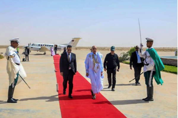 Le Président de la République de retour à Nouakchott après une visite d’inspection dans la Wilaya du Gorgol