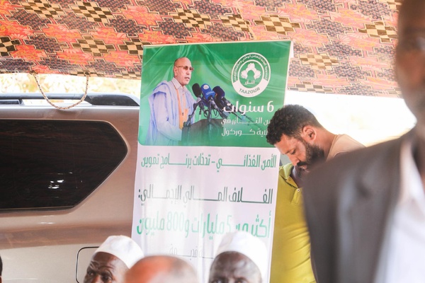 Le Délégué général à la Solidarité Sidi Ould Moulaye Zeine supervise le lancement d’une opération de distribution d’aide au profit de 536 familles Maghama Le Délégué général à la Solidarité Sidi Ould Moulaye Zeine supervise le lancement d’une opération de distribution d’aide au profit de 536 familles Maghama