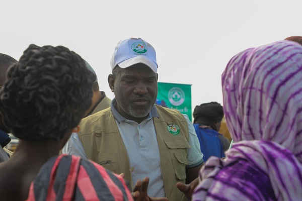 Le Délégué général à la Solidarité Sidi Ould Moulaye Zeine supervise le lancement d’une opération de distribution d’aide au profit de 536 familles Maghama