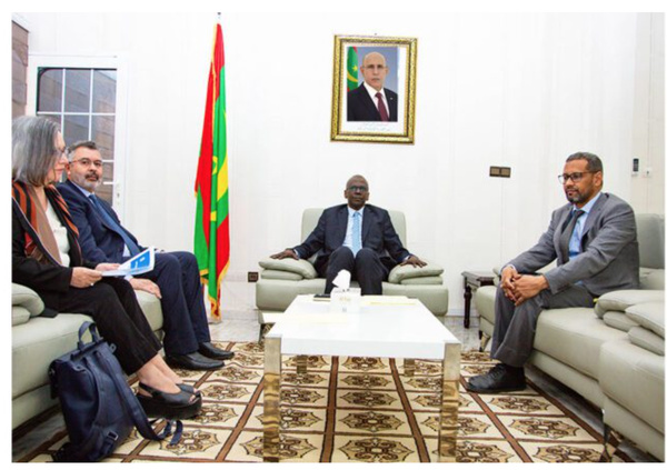 Le ministre des Finances, reçoit une mission du FMI Le ministre des Finances, reçoit une mission du FMI