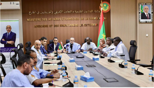 Le ministère des Affaires étrangères tient une réunion de suivi de la situation de la communauté mauritanienne dans le Golfe et au Moyen-Orient