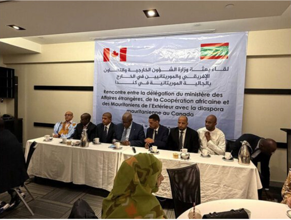 Une délégation du ministère des Affaires étrangères rencontre la communauté mauritanienne au Canada