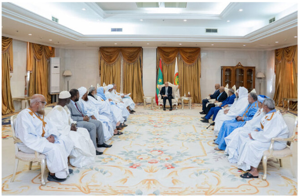 Le Président de la République reçoit le Comité des Oulémas Mauritaniens chargé du dialogue avec les prisonniers salafistes Le Président de la République reçoit le Comité des Oulémas Mauritaniens chargé du dialogue avec les prisonniers salafistes