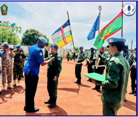 Bangui : Décoration d’éléments de l’unité de gendarmerie nationale pour le maintien de la paix