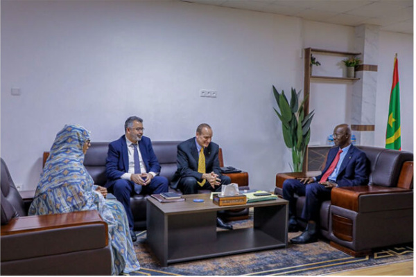 Le ministre des Domaines reçoit une mission du Fonds monétaire international Le ministre des Domaines reçoit une mission du Fonds monétaire international