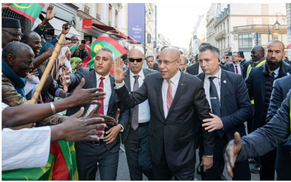 La communauté mauritanienne à Paris organise un accueil chaleureux pour le Président de la République