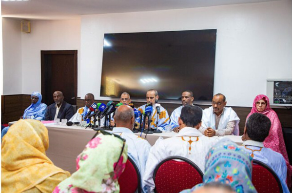 Les partis du Pole de l’opposition tiennent une conférence de presse à Nouakchott Les partis du Pole de l’opposition tiennent une conférence de presse à Nouakchott