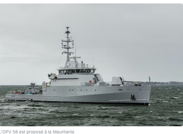 Kership sur la piste d'une vente de deux patrouilleurs à la Mauritanie