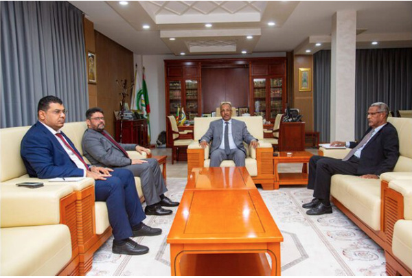 Le président de l’Union nationale du patronat mauritanien reçoit l’ambassadeur de Libye Le président de l’Union nationale du patronat mauritanien reçoit l’ambassadeur de Libye