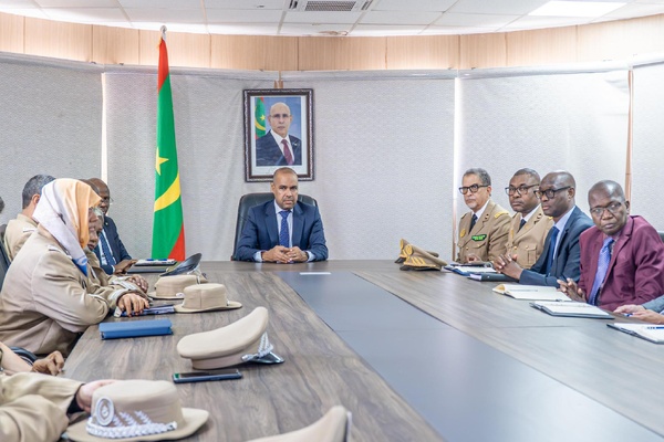 Le délégué général de Taazour Sidi Ould Moulaye Zeine préside une réunion de coordination pour la mise à jour du registre social au niveau des wilayas de Nouakchott