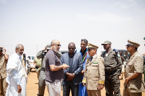 Le secrétaire général de “Taazour” visite des installations en cours de réalisation à Boulahrath.