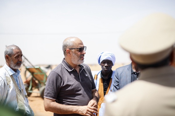 Le secrétaire général de “Taazour” visite des installations en cours de réalisation à Boulahrath.