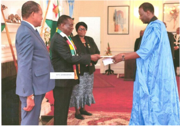 L’ambassadeur de Mauritanie auprès de la République du Zimbabwe présente ses lettres de créance